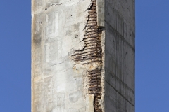 Renewing corrosion damages on arch and pillars of concrete bridge Maslenica on A1 highway in Croatia