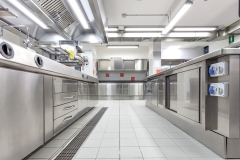 Restaurant Kitchen with Drainage System