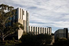 Monash clayton campus building & landscape garden.