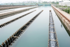 Modern urban wastewater treatment plant