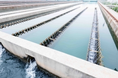 Modern urban wastewater treatment plant