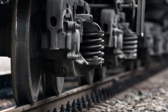 train wheels on rails