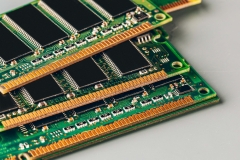 computer random access memory (RAM)  sticks close up