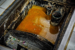 Grease trap, waste disposal