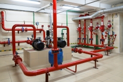 Industrial fire sprinkler station