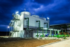 Cooling tower systems for supply cooling water to mature equipment in power plant about industrial concept.
