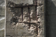 concrete showing rebar corrosion