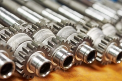 metal cog wheel gears