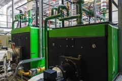 Gas boilers in gas boiler room