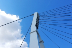 Benevento - Particolare del pilone strallato