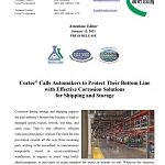 Cortec® Calls Automakers to Protect Their Bottom Line with Effective Corrosion Solutions for Shipping and Storage