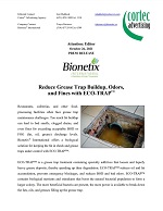 Reduce Grease Trap Buildup, Odors, and Fines with ECO-TRAP™