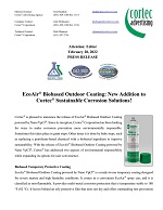 EcoAir® Biobased Outdoor Coating: New Addition to Cortec® Sustainable Corrosion Solutions!