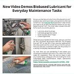 New Video Demos Biobased Lubricant for Everyday Maintenance Tasks