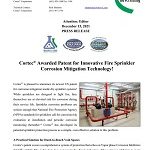 Cortec® Awarded Patent for Innovative Fire Sprinkler Corrosion Mitigation Technology!