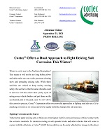 Cortec® Offers a Dual Approach to Fight Deicing Salt Corrosion This Winter!