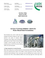 An Easy Corrosion Inhibitor Add-In for Water-Based Paint Formulation