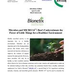 Microbes and MICRO 14™: Don’t Underestimate the Power of Little Things for a Healthier Environment