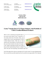 Cortec® Stands Out in VCI Paper Industry with Portfolio of USDA Certified Biobased Products