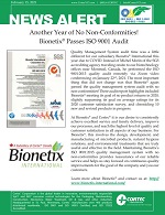 Another Year of No Non-Conformities! Bionetix® Passes ISO 9001 Audit