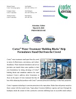 Cortec® Water Treatment ‘Building Blocks’ Help Formulators Stand Out from the Crowd