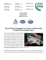 PRESS RELEASE: Tired of Plastic Packaging? Get Creative with Recyclable EcoShield® Heat Sealable Paper!