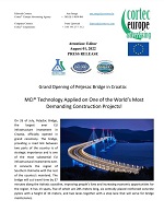 PRESS RELEASE: Grand Opening of Peljesac Bridge in Croatia: MCI® Technology Applied on One of the World’s Most Demanding Construction Projects!