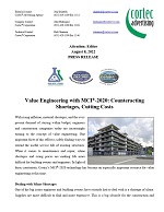PRESS RELEASE: Value Engineering with MCI®-2020: Counteracting Shortages, Cutting Costs