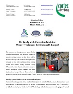 PRESS RELEASE: Be Ready with Corrosion Inhibitor Water Treatments for Seasonal Changes!
