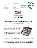 PRESS RELEASE: Bionetix® Develops New Probiotic Additive for Cat Litter and More!