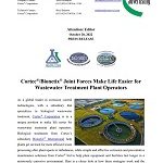 PRESS RELEASE: Cortec®/Bionetix® Joint Forces Make Life Easier for Wastewater Treatment Plant Operators