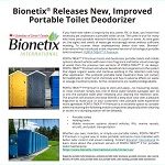 NEWS ALERT: Bionetix® Releases New, Improved Portable Toilet Deodorizer