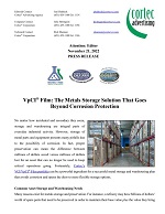 PRESS RELEASE: VpCI® Film: The Metals Storage Solution That Goes Beyond Corrosion Protection