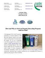 PRESS RELEASE: How and Why to Start an Organics Recycling Program with Eco Film®