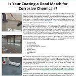 NEWS ALERT: Is Your Coating a Good Match for Corrosive Chemicals?
