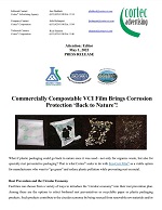 PRESS RELEASE: Commercially Compostable VCI Film Brings Corrosion Protection ‘Back to Nature’!