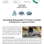 PRESS RELEASE: Outstanding Biodegradable VCI Powder Available in Ready-to-Use Aqueous Version!