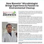 NEWS ALERT: New Bionetix® Microbiologist Brings Experience & Passion to Environmental Cleanup