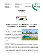 PRESS RELEASE: Bionetix® International Releases Microbial Powerhouse for Wastewater Treatment!
