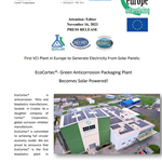 PRESS RELEASE: EcoCortec®: First VCI Plant in Europe to Generate Electricity From Solar Panels