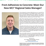 NEWS ALERT: From Adhesives to Concrete: Meet Our New MCI® Regional Sales Manager!