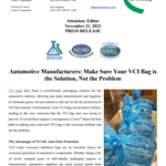 PRESS RELEASE: Automotive Manufacturers: Make Sure Your VCI Bag is the Solution, Not the Problem