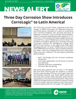 NEWS ALERT: Three Day Corrosion Show Introduces CorroLogic® to Latin America!