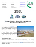 PRESS RELEASE: Cortec’s Toughest Removable Coating for the Most Corrosive Conditions