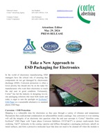 PRESS RELEASE: Take a New Approach to ESD Packaging for Electronics