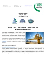 PRESS RELEASE: Make Your Lube Point a Touch Point for Corrosion Protection