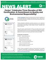 NEWS ALERT: Cortec® Celebrates Three Decades of ISO Certification: A Commitment to Quality and Environmental Responsibility!