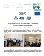 PRESS RELEASE: Berlin Military Forum Spotlights VpCI® Technology for Enhanced Combat Readiness