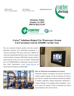 PRESS RELEASE: Cortec® Solutions Helped City Wastewater System Cut Corrosion Costs by $10,000+ in One Year