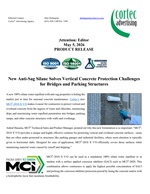 PRESS RELEASE: New Anti-Sag Silane Solves Vertical Concrete Protection Challenges for Bridges and Parking Structures